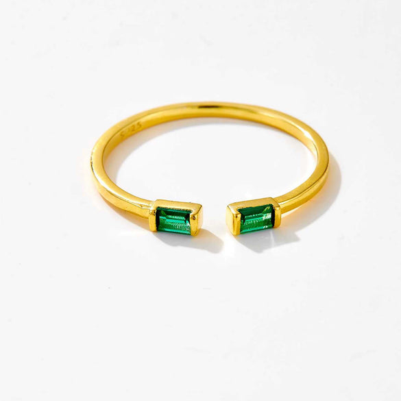 Adjustable Open Ring S925 Silver Geometric Retro Fashion Women's Ring With Electroplating Treatment
