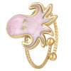 Adjustable Open Ring Stainless Steel Marine Animal Style Electroplated
