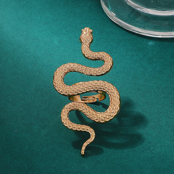 Adjustable Snake Design Alloy Bracelet With Electroplating For Men And Women