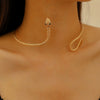 Adjustable Snake Design Alloy Bracelet With Electroplating For Men And Women