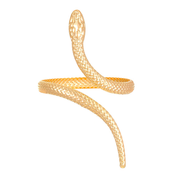Adjustable Snake Design Alloy Bracelet With Electroplating For Men And Women