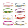 Adjustable Stainless Steel Wire Rope Bracelet With 3D Hard Gold Electroplated Letters Numbers Text Pattern Waterproof Titanium Steel
