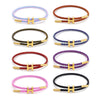 Adjustable Stainless Steel Wire Rope Bracelet With 3D Hard Gold Electroplated Letters Numbers Text Pattern Waterproof Titanium Steel