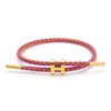 Adjustable Stainless Steel Wire Rope Bracelet With 3D Hard Gold Electroplated Letters Numbers Text Pattern Waterproof Titanium Steel