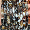 Agate Beads Jewelry Accessories Polish Return Pattern Round Style For Diy Necklace Wholesale