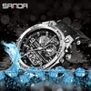 Alarm Clock Multifunctional Waterproof Luminous Electronic Watch Tpu Strap Zinc Alloy Case Round Dial For Boys And Men