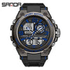 Alarm Clock Multifunctional Waterproof Luminous Electronic Watch Tpu Strap Zinc Alloy Case Round Dial For Boys And Men