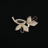 Allmatch Alloy Flower Diamondencrusted Brooch With Antilight Function