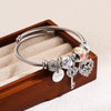 Allmatch Diamondencrusted Fashion Alloy Bracelet With Bee And Heart Patterns For Women