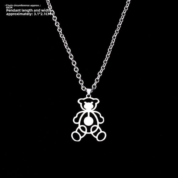Allmatch Dollar Symbol Pendant Couple Necklace For Students Alloy Material With Electroplating Featuring Animal And Zodiac Patterns