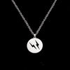 Allmatch Dollar Symbol Pendant Couple Necklace For Students Alloy Material With Electroplating Featuring Animal And Zodiac Patterns
