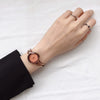 Allmatch Elegant Retro Metal Quartz Bracelet Watch For Female With Round Dial And Stainless Steel Strap