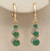 Allmatch Elegant Shiny Zircon Alloy Geometric Earrings