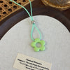 Allmatch Flower Wax Rope Alloy Necklace With Baking Paint And Geometric Style For Women