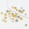 Allmatch Geometric Alloy Flat Beads With Pumpkin Lantern Pattern 18K Goldplated For Diy Handmade Beading