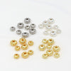 Allmatch Geometric Alloy Flat Beads With Pumpkin Lantern Pattern 18K Goldplated For Diy Handmade Beading