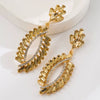 Allmatch Geometric Irregular Pendant Earrings Alloy Set With Diamonds Women's Vintage Light Luxury Niche Design
