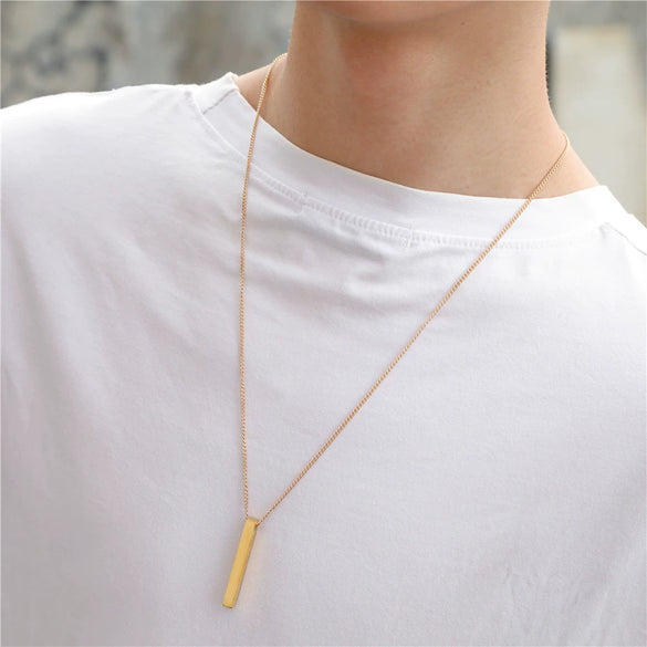Allmatch Hip Hop Geometric Alloy Necklace With Electroplating Treatment Box Chain Style