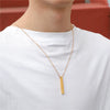 Allmatch Hip Hop Geometric Alloy Necklace With Electroplating Treatment Box Chain Style