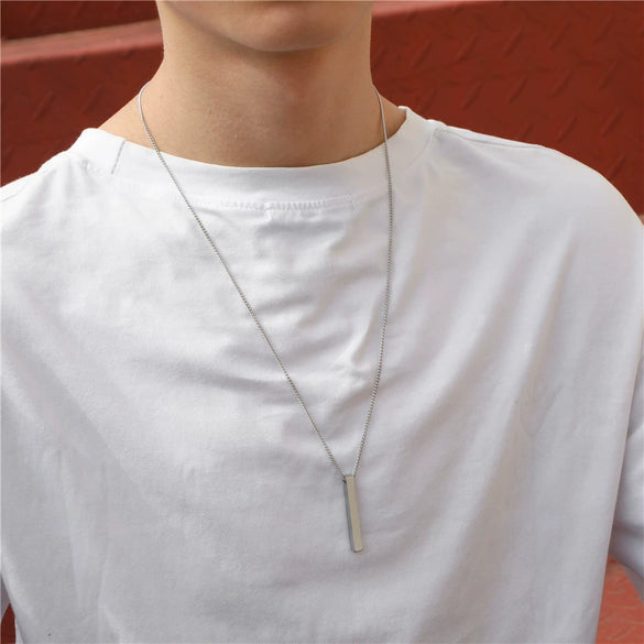 Allmatch Hip Hop Geometric Alloy Necklace With Electroplating Treatment Box Chain Style