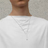 Allmatch Hip Hop Geometric Alloy Necklace With Electroplating Treatment Box Chain Style