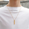 Allmatch Hip Hop Geometric Alloy Necklace With Electroplating Treatment Box Chain Style