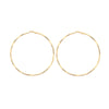 Allmatch Hollow Large Circle Geometric Alloy Earrings With Silver Inlay