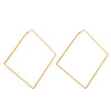 Allmatch Hollow Large Circle Geometric Alloy Earrings With Silver Inlay
