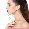 Allmatch Hollow Large Circle Geometric Alloy Earrings With Silver Inlay