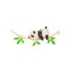 Allmatch Ladies Highend Alloy Animal Panda Brooch With Electroplating Treatment