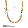 Allmatch Luxury 316L Stainless Steel And 316L Stainless Steel Ots Buckle Jewelry Electroplated Necklace And Bracelet For Women Fashion Ol Style