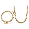Allmatch Luxury 316L Stainless Steel And 316L Stainless Steel Ots Buckle Jewelry Electroplated Necklace And Bracelet For Women Fashion Ol Style