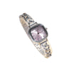 Allmatch Purple Aurora Dial Square Bracelet Watch For Students Alloy Material Fashion Style