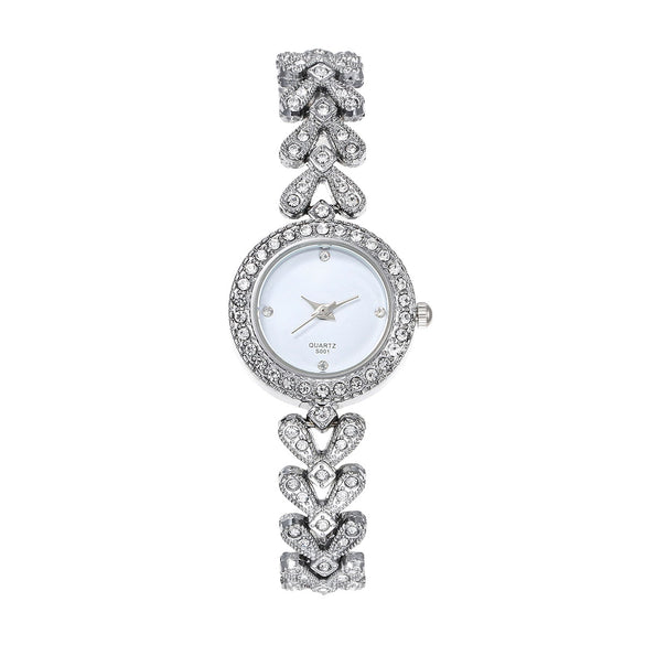 Allmatch Retro Quartz Watch Alloy Round Dial Women's Watch