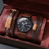 Allmatching Fashion Watch Alloy Case Pu Strap Round Dial