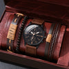 Allmatching Fashion Watch Alloy Case Pu Strap Round Dial