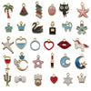 Alloy Accessories With Oil Drop And Totem Cartoon Style Pendant For Earrings Necklace Bracelet Key Chain