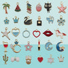 Alloy Accessories With Oil Drop And Totem Cartoon Style Pendant For Earrings Necklace Bracelet Key Chain