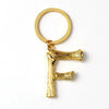 Alloy Alphabet Letter Keychain Pendant Creative Fashion Key Ring And Bag Charm Accessory Gift