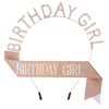 Alloy And Cloth Birthday Crown Hairband And Shoulder Belt Semimanual Semimechanical Process