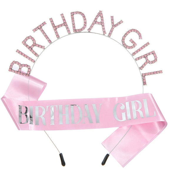 Alloy And Cloth Birthday Crown Hairband And Shoulder Belt Semimanual Semimechanical Process