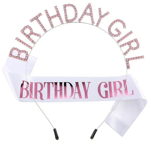 Alloy And Cloth Birthday Crown Hairband And Shoulder Belt Semimanual Semimechanical Process