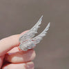 Alloy Angel Wings Feather Brooch Electroplated For Women And Men