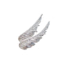 Alloy Angel Wings Feather Brooch Electroplated Natural Style Unisex Luxury Pin Suit Accessory