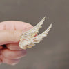 Alloy Angel Wings Feather Brooch Electroplated Natural Style Unisex Luxury Pin Suit Accessory