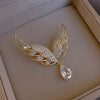 Alloy Angel Wings Water Drop Flower Shape Minimalist Electroplating Women's Clothing Brooch