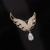 Alloy Angel Wings Water Drop Flower Shape Minimalist Electroplating Women's Clothing Brooch