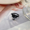 Alloy Animal Bat Butterfly Gothic Dark Fashion Punk Female Ring With Electroplating