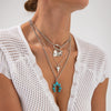 Alloy Animal Bull Head Pendant Clavicle Necklace With Electroplating