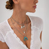Alloy Animal Bull Head Pendant Clavicle Necklace With Electroplating